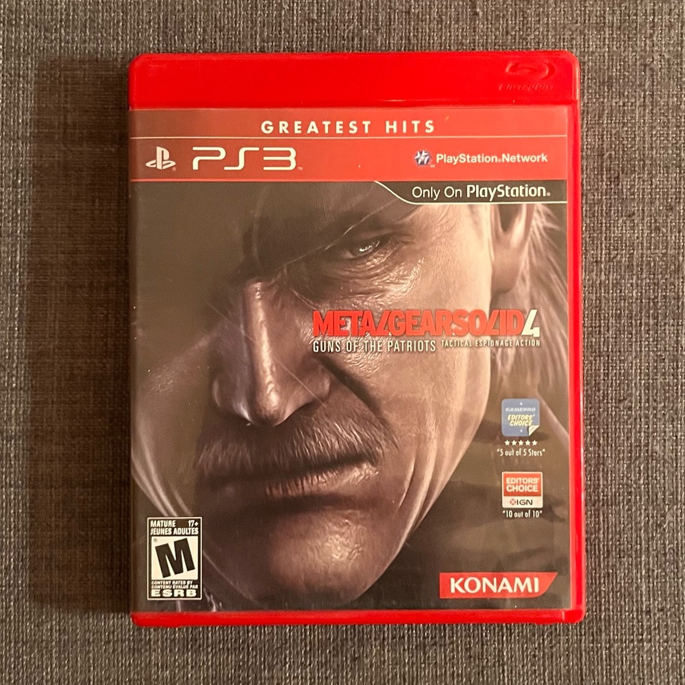 Metal Gear Solid 4: Guns of the Patriots Sony Playstation 3 PS3 Game Complete